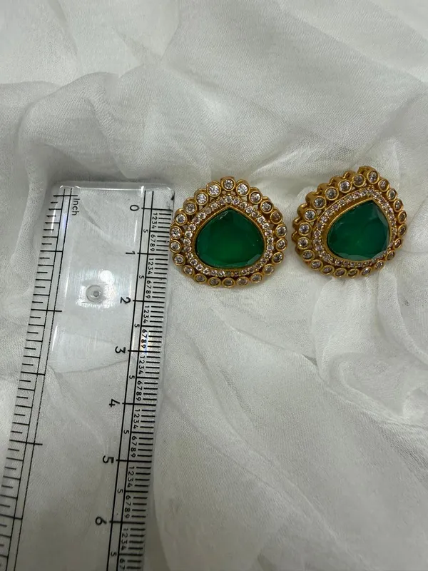 Green_Premium_Handcrafted_Designer_Golden_Necklace_With_Matching_Earrings_Set_For_Women