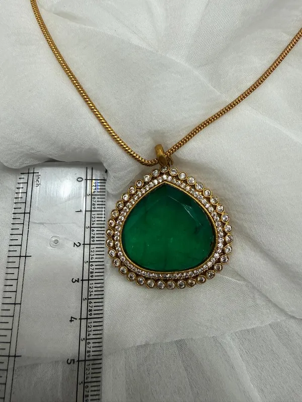 Green_Premium_Handcrafted_Designer_Golden_Necklace_With_Matching_Earrings_Set_For_Women
