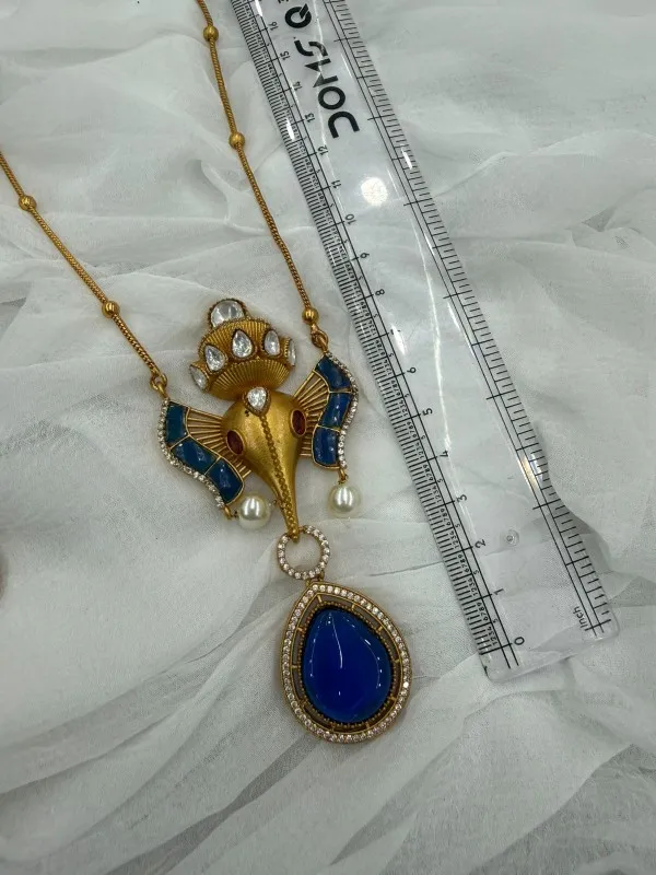 Elegant_Ganesha_Pendant_Necklace_Set_with_Stones_&_Pearls_�_Traditional_Ethnic_Jewelry�for�Women�