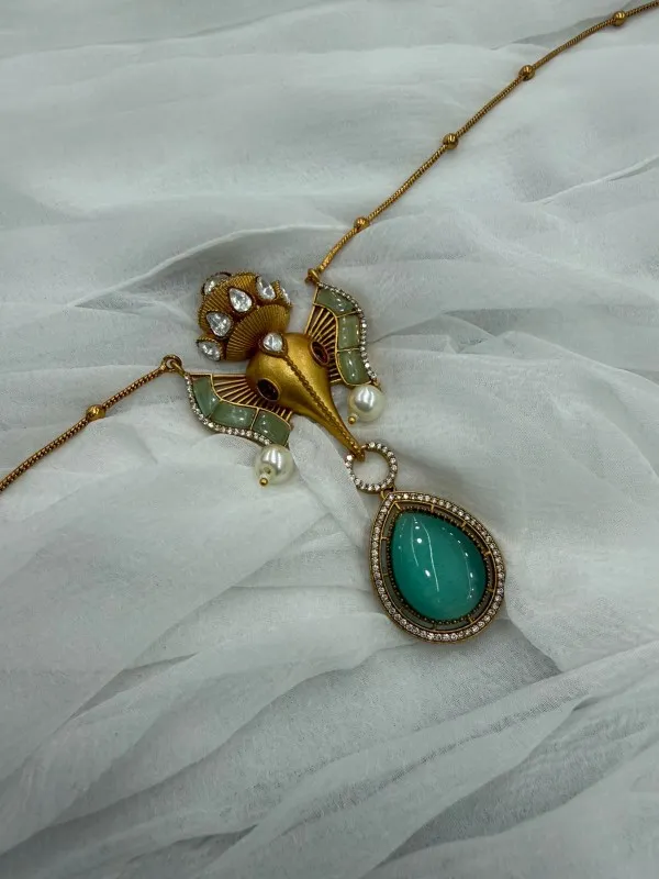 Elegant_Ganesha_Pendant_Necklace_Set_with_Stones_&_Pearls_�_Traditional_Ethnic_Jewelry�for�Women�