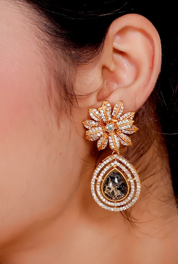 Black_Premium_Handcrafted_Designer_Gold-Toned_Earrings_Set_For_Women