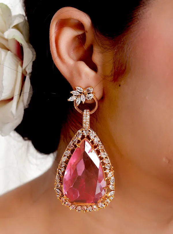 Pink_Premium_Handcrafted_Designer_Gold_Toned_Earrings_Set_For_Women