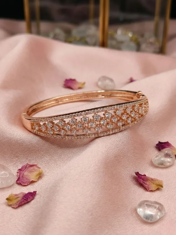 Rose_Gold_Plated_American_Diamon_(CZ)_Statement_Kada_-_Free_Size