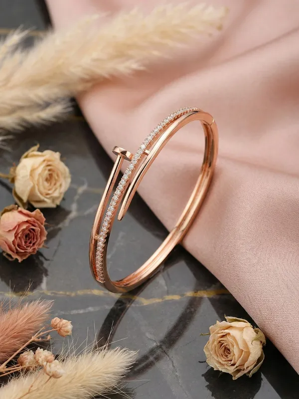 Rose_Gold_Plated_American_Diamon_(CZ)_Statement_Kada_-_Free_Size
