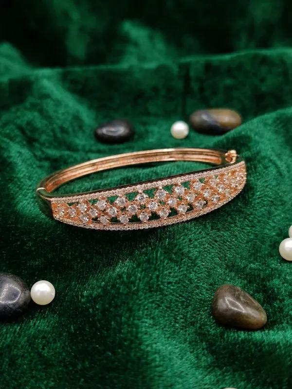 Rose_Gold_Plated_American_Diamon_(CZ)_Statement_Kada_-_Free_Size