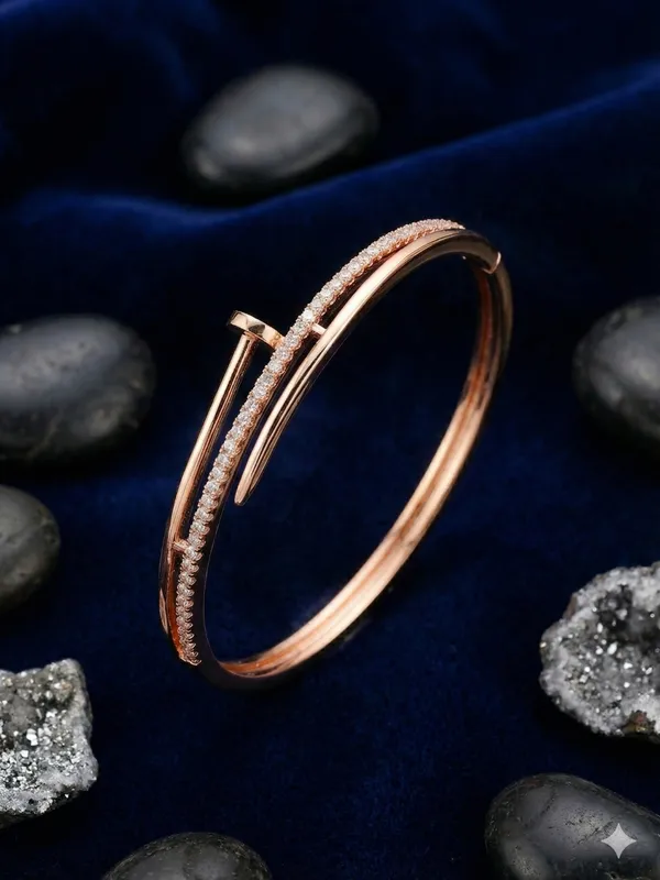 Rose_Gold_Plated_American_Diamon_(CZ)_Statement_Kada_-_Free_Size
