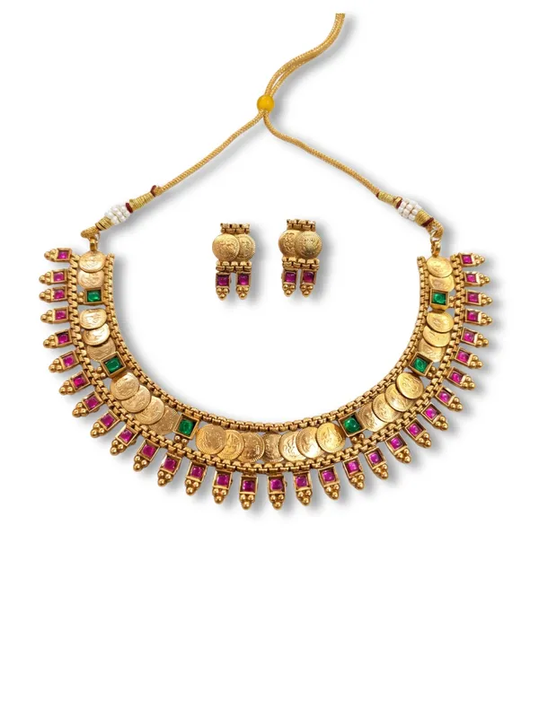 Royal_Maharashtrian_Antique_Gold_Laxmi_Coin_Necklace_Set_With_Traditional_Green_&_Ruby_Kundan