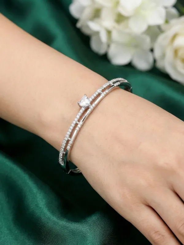 Silver_Plated_American_Diamon_(CZ)_Statement_Kada_-_Free_Size