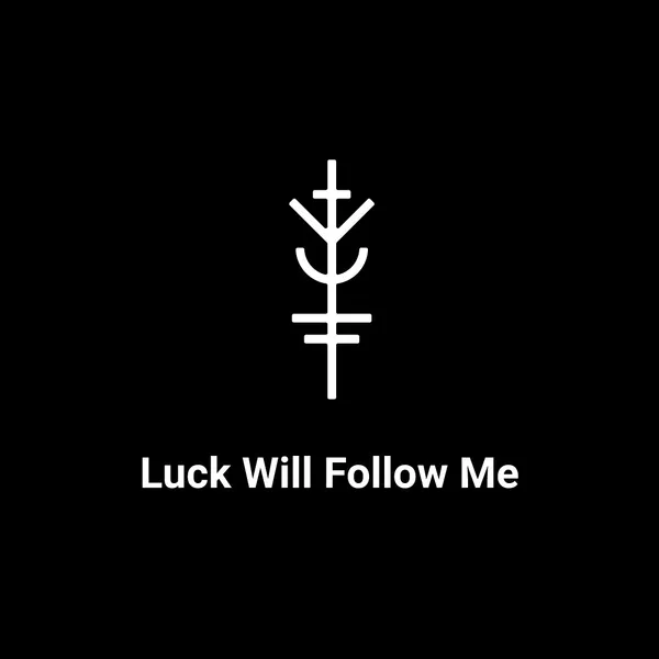 Steel_White_Luck_Will_Follow_Me_Symbol_Metal_Pendant_(12_Inch)