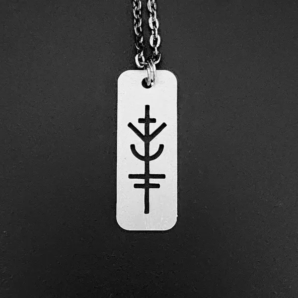 Steel_White_Luck_Will_Follow_Me_Symbol_Metal_Pendant_(12_Inch)