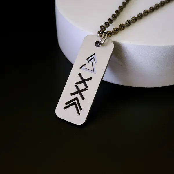 Steel_White_Greek_And_Viking_Symbol_Deep_Meaning_Metal_Pendant_(12_Inch)
