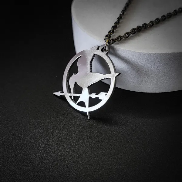 Steel_White_Hunger_Games_Mockingjay_Inspired_Pendant_(12_Inch)