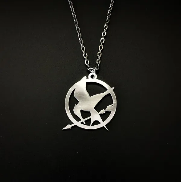 Steel_White_Hunger_Games_Mockingjay_Inspired_Pendant_(12_Inch)