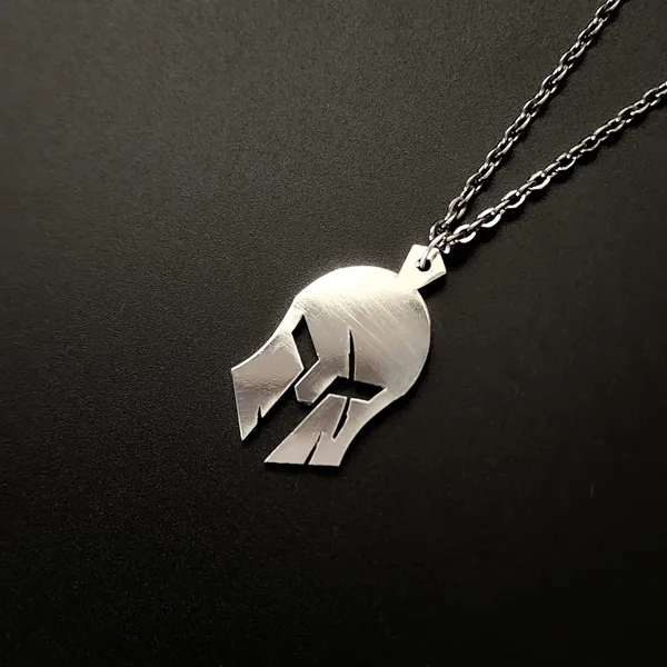 Steel_White_Spartan_Helmet_Metal_Pendant_(12_Inch)