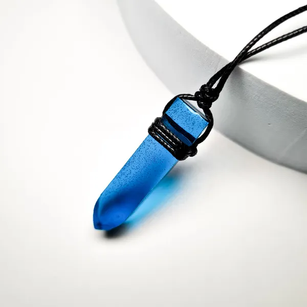 Blue_Bullet_Resin_Handcrafted_Unisex_Pendant_(12_Inch)
