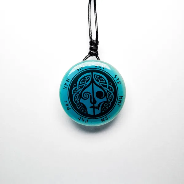 Blue_Hel_(The_Goddess_Of_Death)_Vikings_Glow_In_Dark_Resin_Handcrafted_Pendant_(12_Inch)