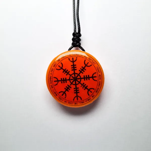 Red_Helm_Of_Awe_Vikings_Glow_In_Dark_Resin_Handcrafted_Pendant_(12_Inch)