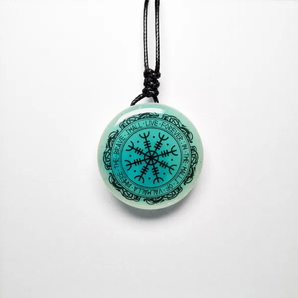 Blue_Helm_Of_Awe_With_Dragon_Border_Vikings_Glow_In_Dark_Resin_Handcrafted_Pendant_(12_Inch)