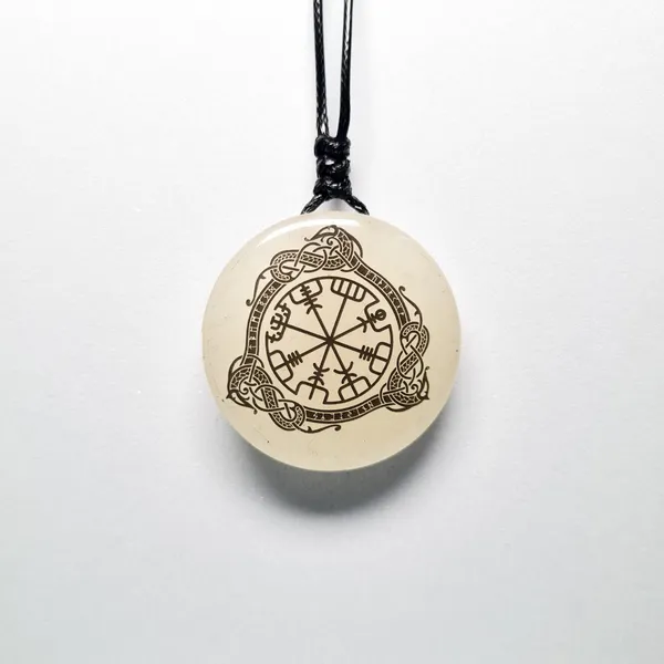 Blue_Vegvisir_(Viking_Compass)_With_Dragon_Knot_Vikings_Glow_In_Dark_Resin_Handcrafted_Pendant_(12_Inch)