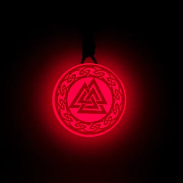 Red_Valknut_With_Circular_Border_Vikings_Glow_In_Dark_Resin_Handcrafted_Pendant_(12_Inch)