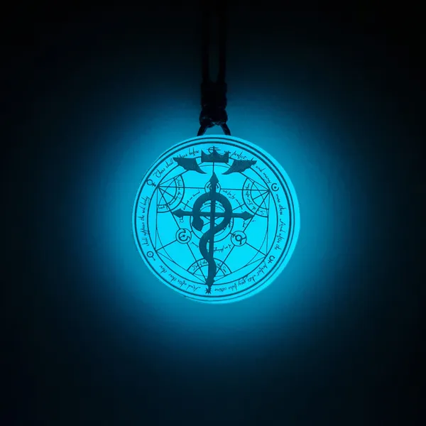 Blue_Fullmetal_Alchemy_Inspired_Transmutation_Circle_With_Flamel_Glow_In_Dark_Resin_Pendant_(12_Inch)