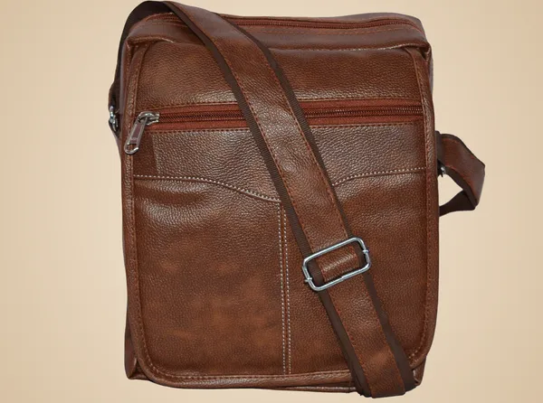 Brown_Synthetic_Leather_Sling_Cross_Body_Bag_For_Boys_&_Girls