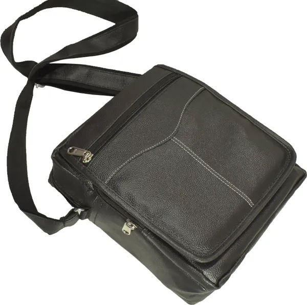 Black_Synthetic_Leather_Sling_Cross_Body_Bag_For_Boys_&_Girls