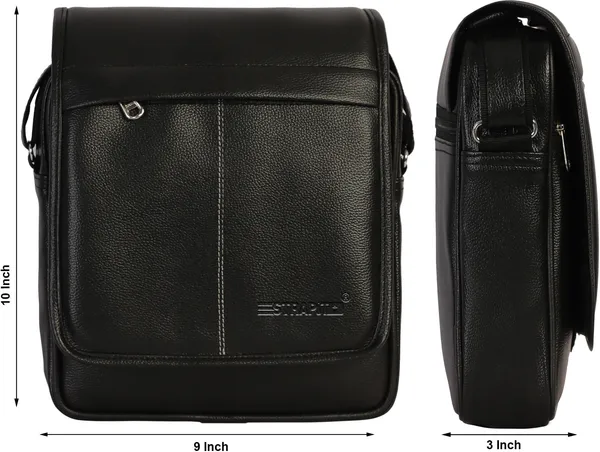 Black_Sling_Bag_Pu_Leather_Sling_Cross_Body_Messenger_Bag_For_Men_Women