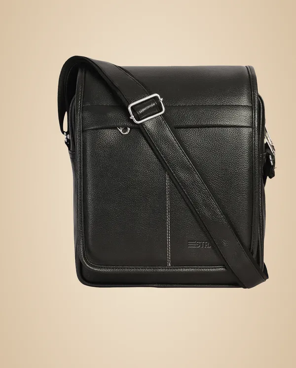 Black_Sling_Bag_Pu_Leather_Sling_Cross_Body_Messenger_Bag_For_Men_Women