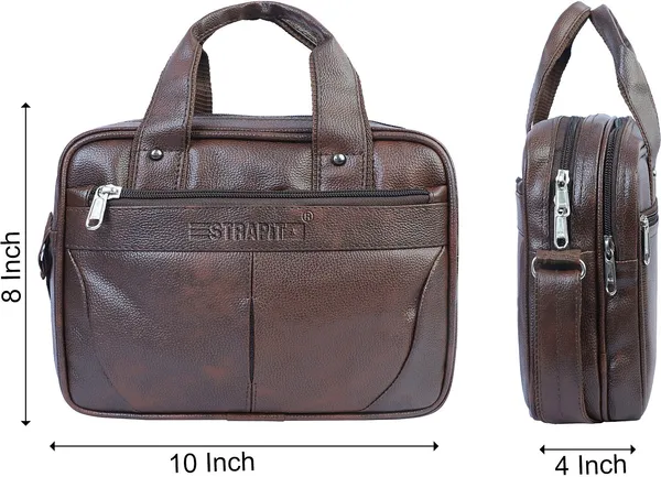 Brown_Synthetic_Leather_Sling_Cross_Body_One_Side_Shoulder_Bag_For_Men_Women