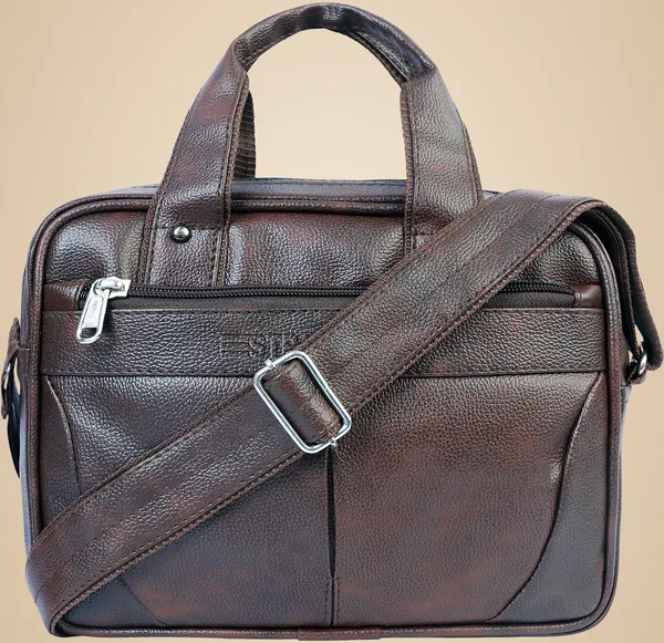 Brown_Synthetic_Leather_Sling_Cross_Body_One_Side_Shoulder_Bag_For_Men_Women