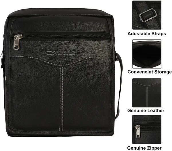 Black_Synthetic_Leather_Sling_Cross_Body_Bag_For_Boys_&_Girls