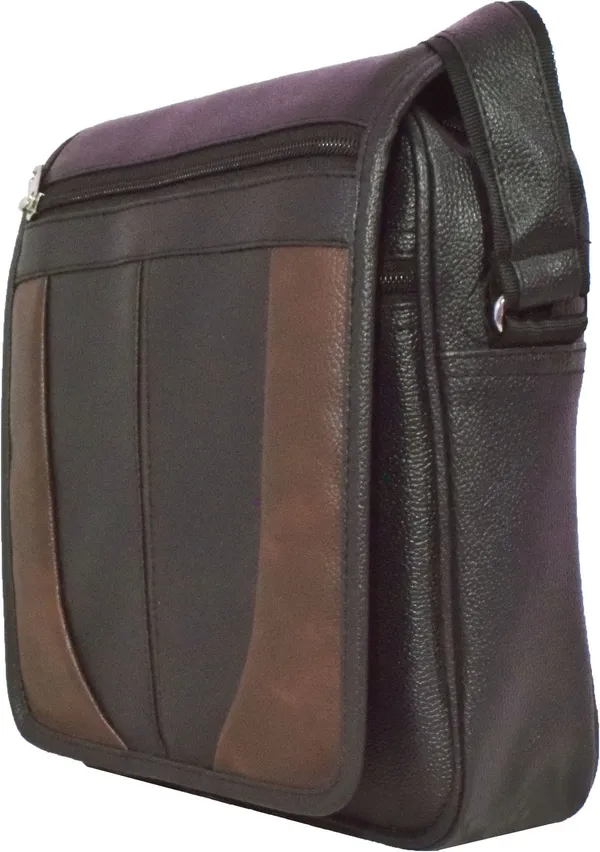 Black_Synthetic_Leather_Sling_Cross_Body_Messenger_One_Side_Shoulder_Bag_For_Men_Women