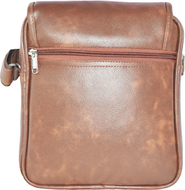 Tan_Pu_Leather_Strap_Sling_Bag_Men_Cross_Body