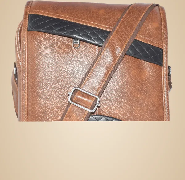 Tan_Pu_Leather_Strap_Sling_Bag_Men_Cross_Body