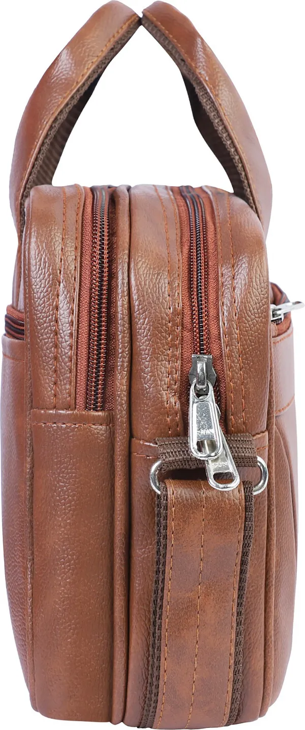 Brown_Synthetic_Leather_Sling_Cross_Body_One_Side_Shoulder_Bag_For_Men_Women