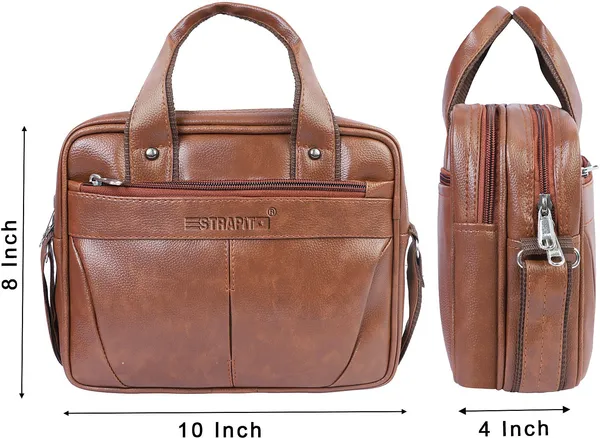Brown_Synthetic_Leather_Sling_Cross_Body_One_Side_Shoulder_Bag_For_Men_Women