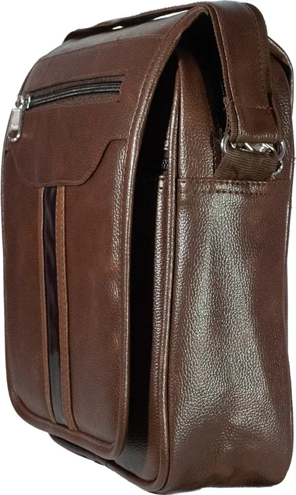 Brown_Synthatic_Leather_Sling_Bag__For_Girls_&_Boys