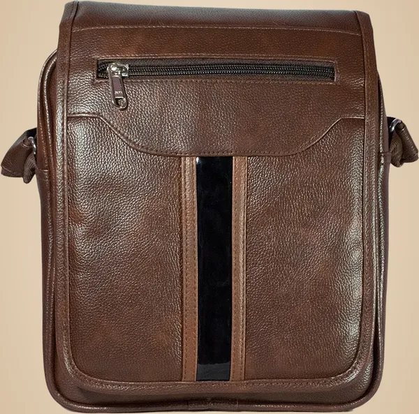Brown_Synthatic_Leather_Sling_Bag__For_Girls_&_Boys