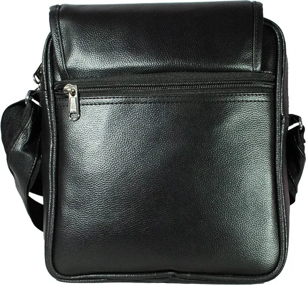 Black_Synthatic_Leather_Sling_Bag__For_Girl_&_Boy