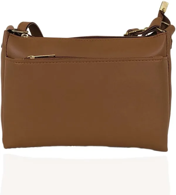 Tan_Synthatic_Leather_Sling_Bag_For_Girls