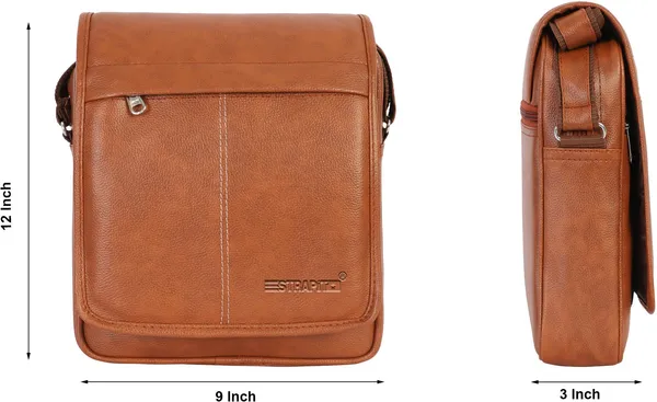 Tan_Sling_Bag_Pu_Leather_Sling_Cross_Body_Messenger_Bag_For_Men_Women