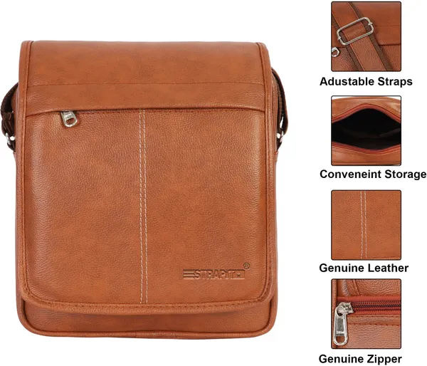 Tan_Sling_Bag_Pu_Leather_Sling_Cross_Body_Messenger_Bag_For_Men_Women