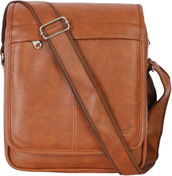 Tan_Sling_Bag_Pu_Leather_Sling_Cross_Body_Messenger_Bag_For_Men_Women