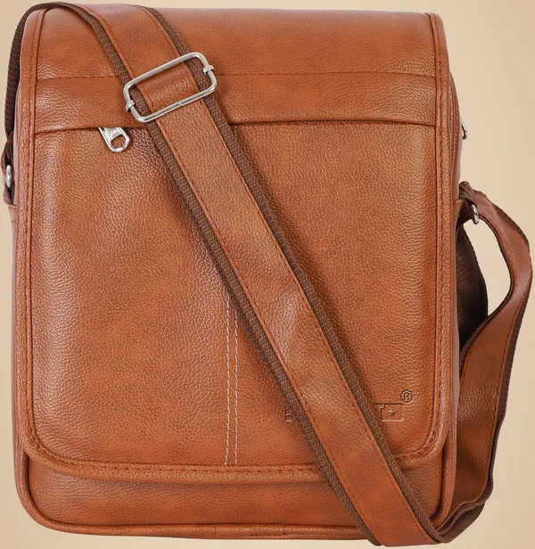 Tan_Sling_Bag_Pu_Leather_Sling_Cross_Body_Messenger_Bag_For_Men_Women