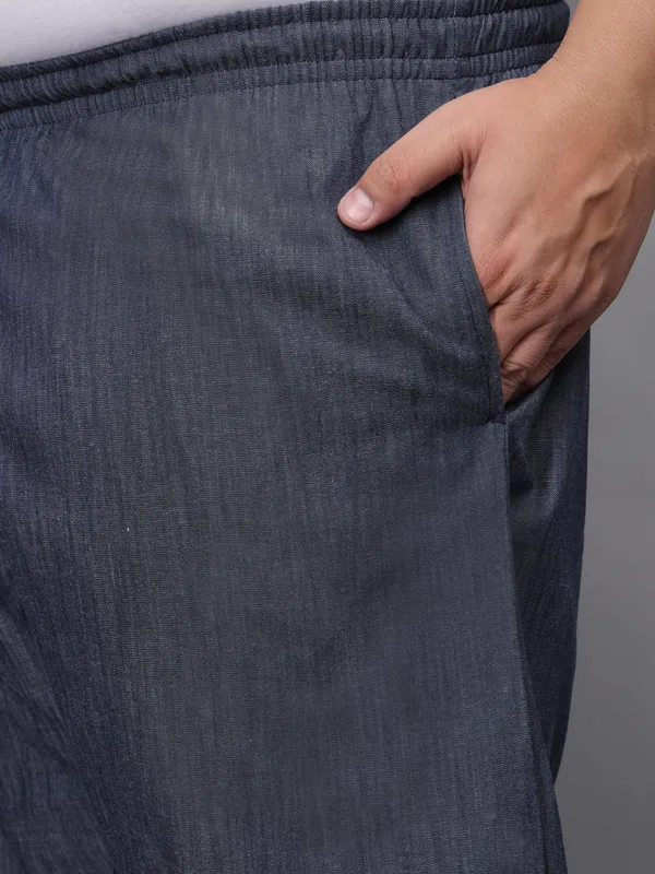 Navy_Denim_Plus_Size_Cotton_Casual_Lightweight_Solid_Pyjama_Beach_Pants_Elastic_Waist_Pyjama_For_Men