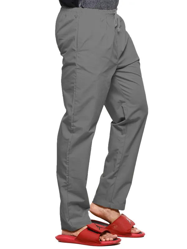 Grey_Plus_Size_Cotton_Casual_Lightweight_Solid_Pyjama_Beach_Pants_Elastic_Waist_Pyjama_For_Men