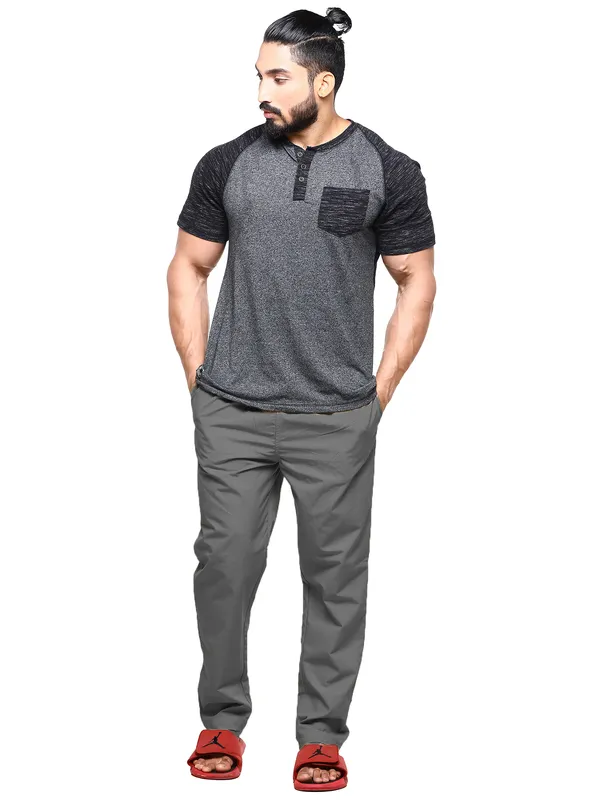 Grey_Plus_Size_Cotton_Casual_Lightweight_Solid_Pyjama_Beach_Pants_Elastic_Waist_Pyjama_For_Men