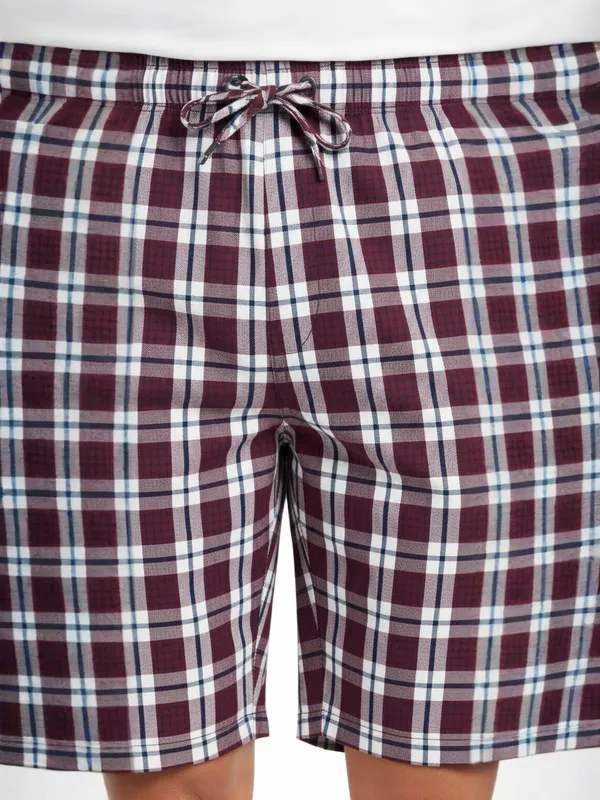 Mens_Cotton_Checkered_Plus_Size_Shorts_with_Elastic