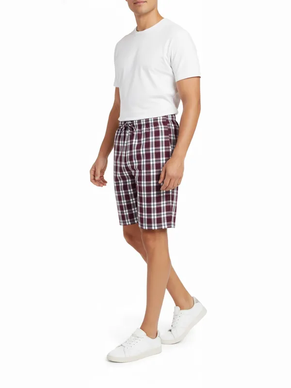 Mens_Cotton_Checkered_Plus_Size_Shorts_with_Elastic